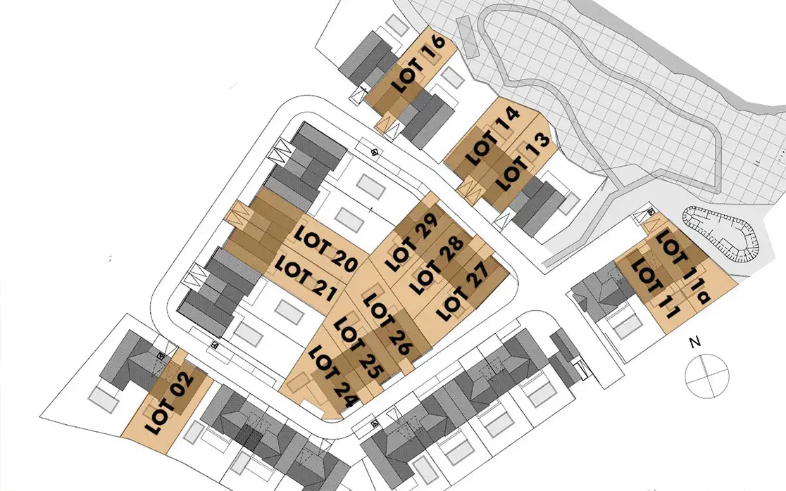 Plan de masse T3 du programme Green Village